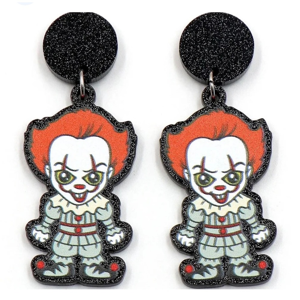 Pennywise IT Earrings Halloween Clown Dangle‎ Earrings Costume Horror New